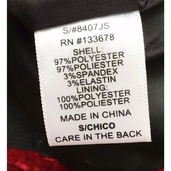 Forever 21 Women's S Red Velvet Bomber Jacket Y2K Streetwear McBling Retro Glam - Picture 4 of 14